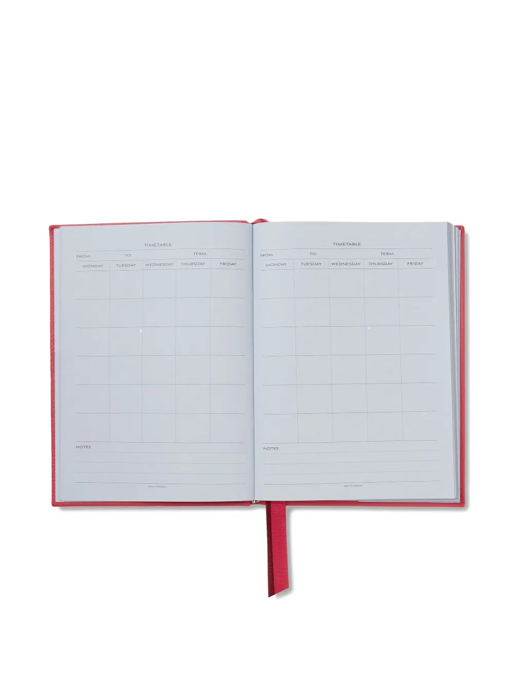 Smythson 2025-2026 Panama Leather Academic Diary In Red