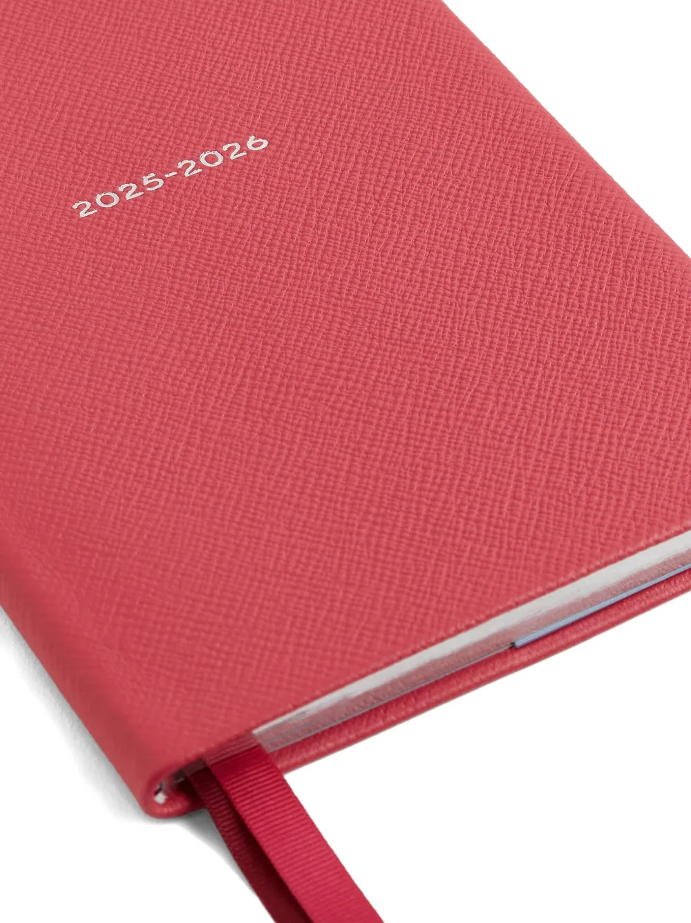 Smythson 2025-2026 Panama Leather Academic Diary In Red