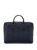 Smythson Panama textured-leather briefcase - Blue