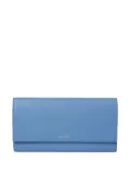 Smythson Marshall leather travel wallet - Blue