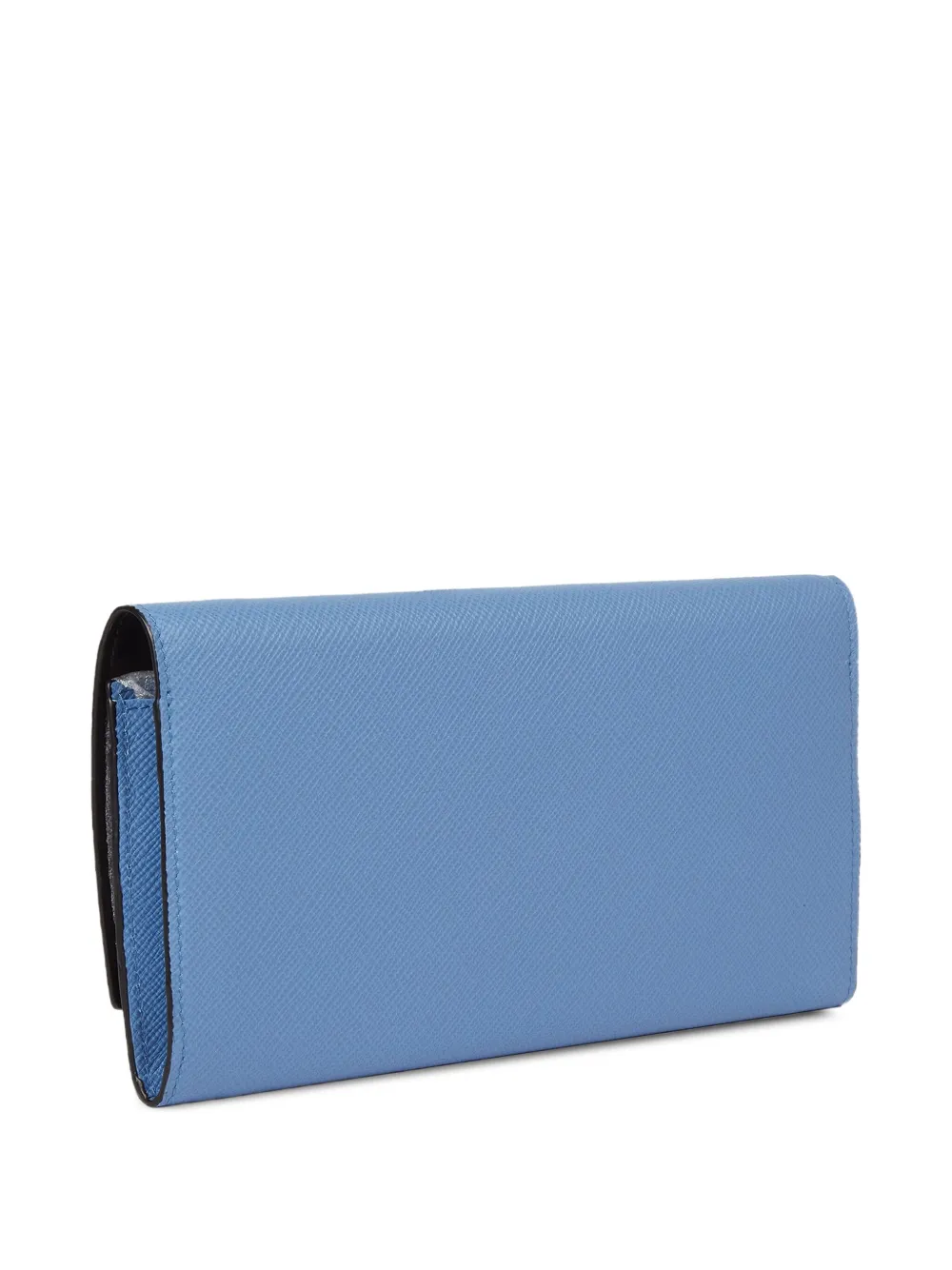 Smythson Marshall Leather Travel Wallet In Blue