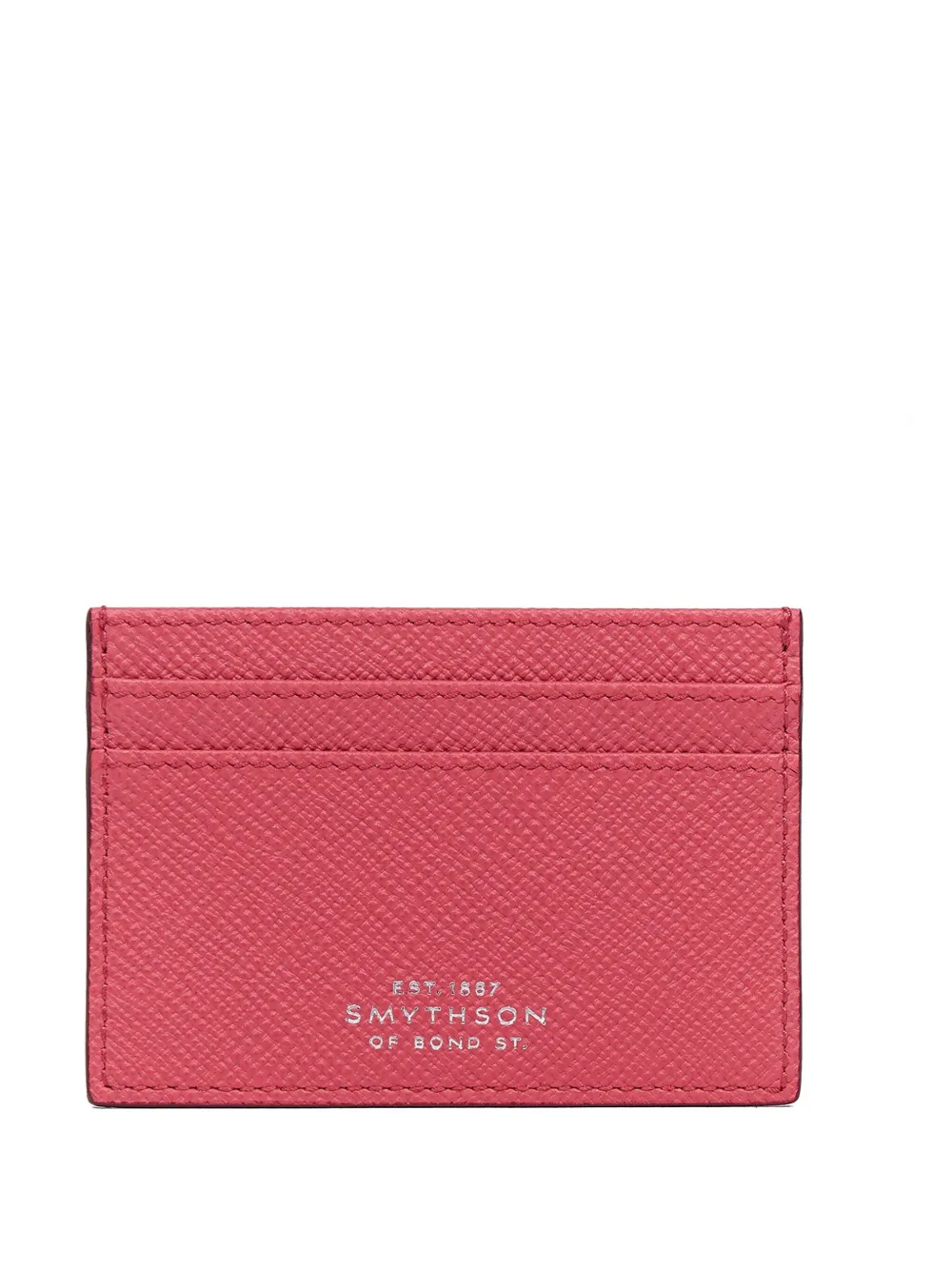 Smythson Portacarte Panama piatto in pelle - Rosa