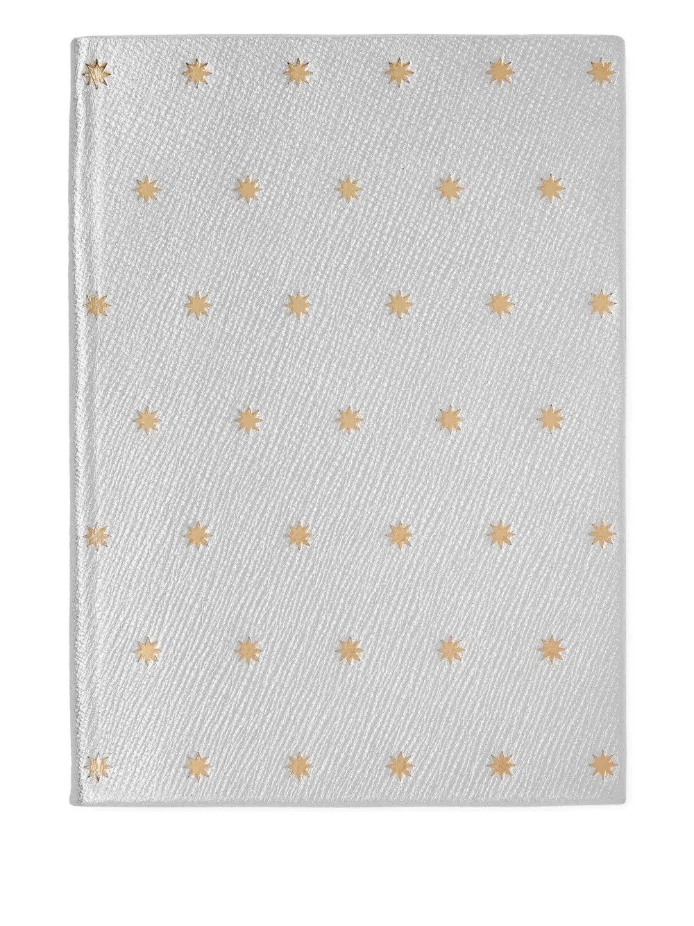Smythson Caderno Panama com estampa de estrela | Prateado | Image 1