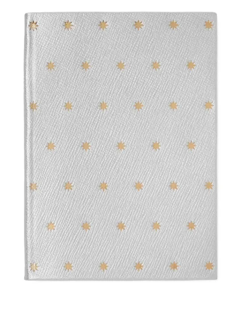 Smythson Panama Notizbuch mit Stern-Print