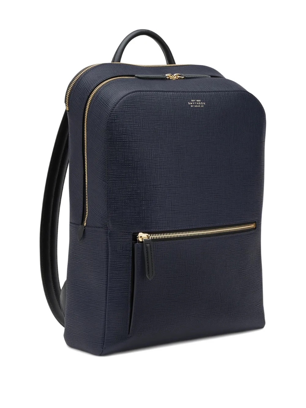 Smythson Panama Zip-around Backpack In Blue