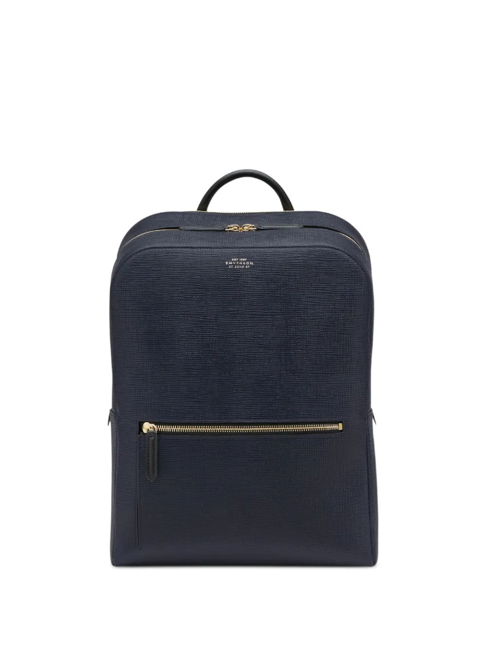 Smythson Panama Zip-around Backpack In Blue