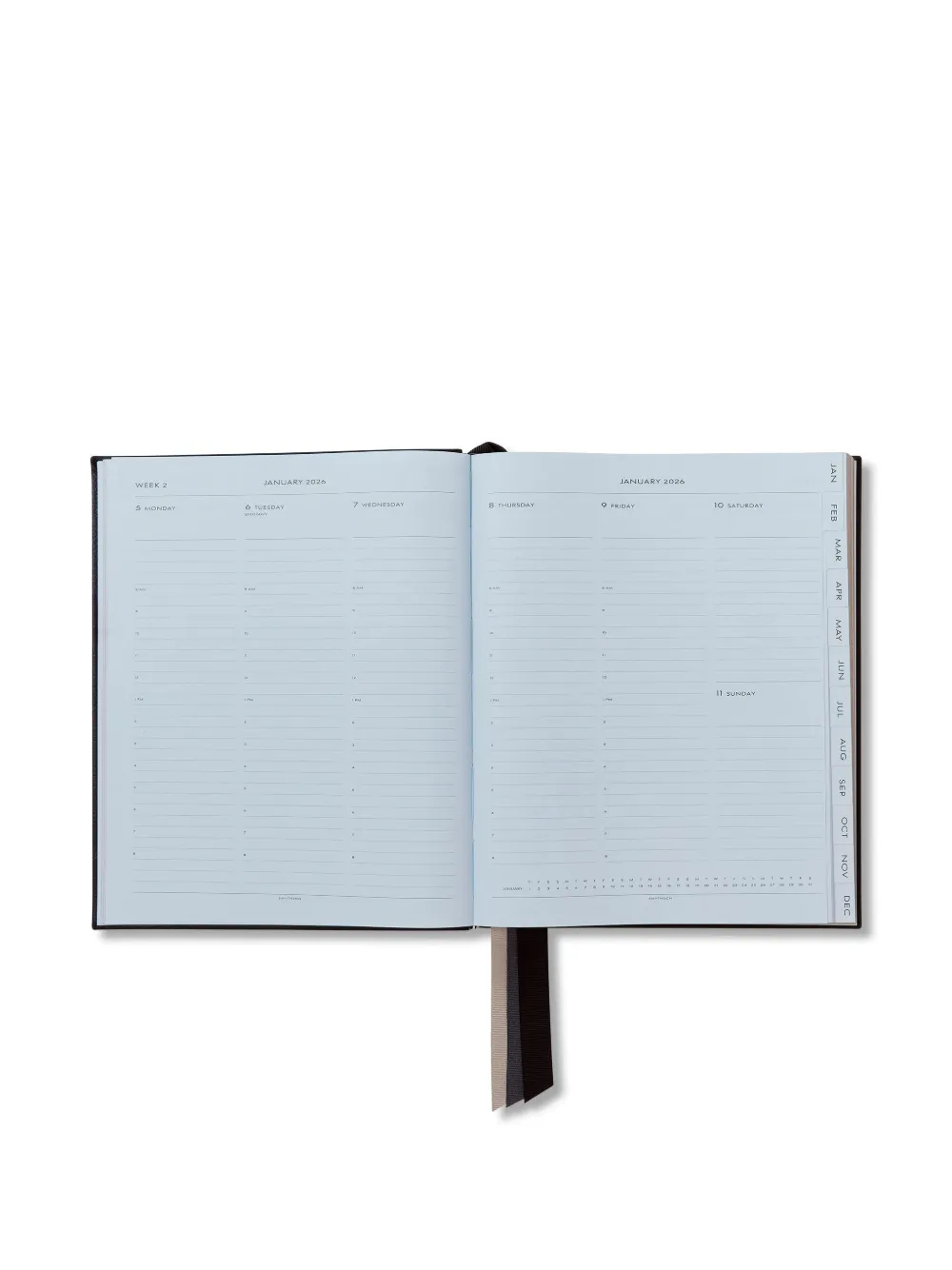 Smythson 2026 Portobello Weekly Diary In Black