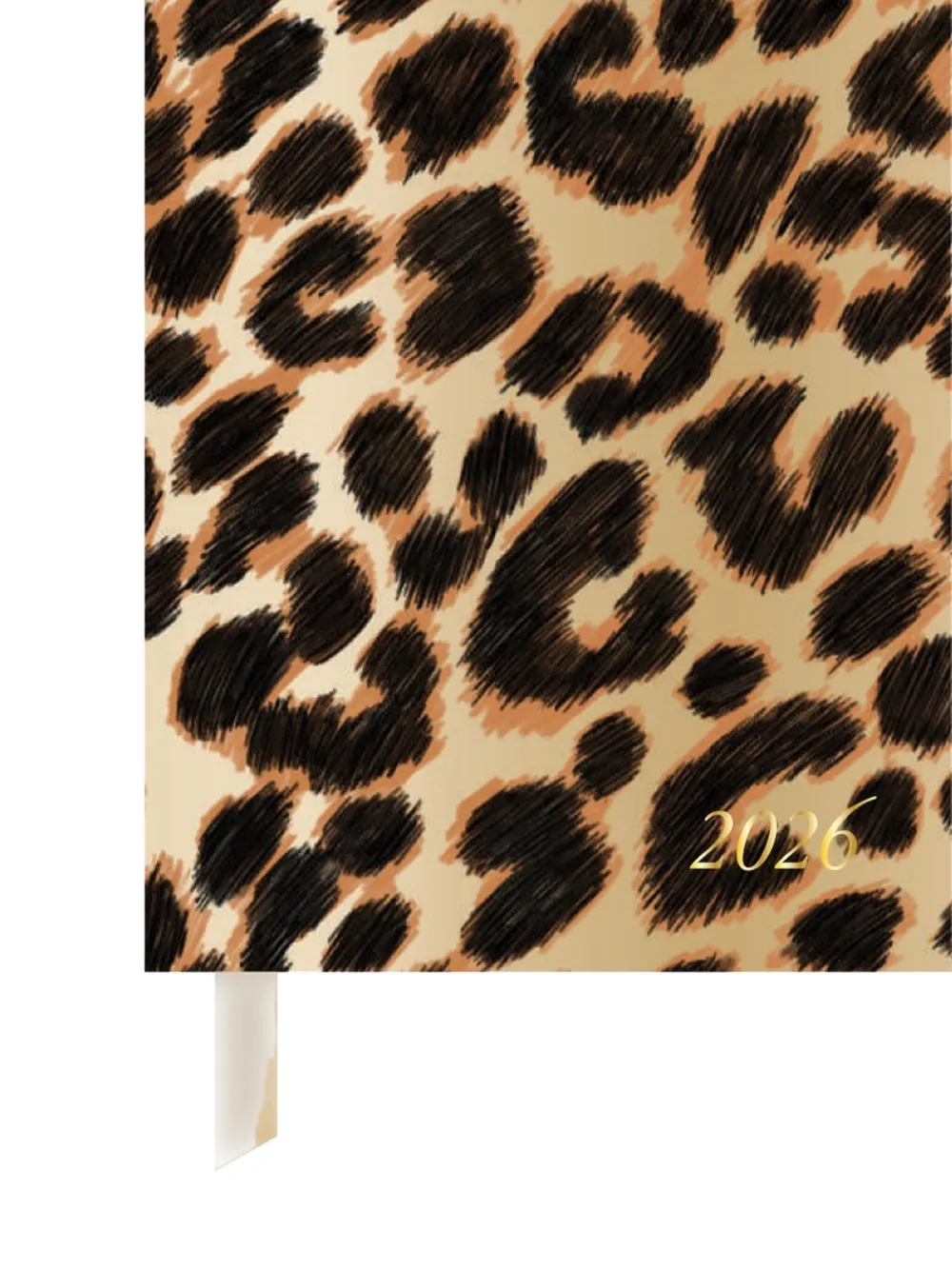 Smythson 2026 Leopard-print Weekly Diary In Neutral