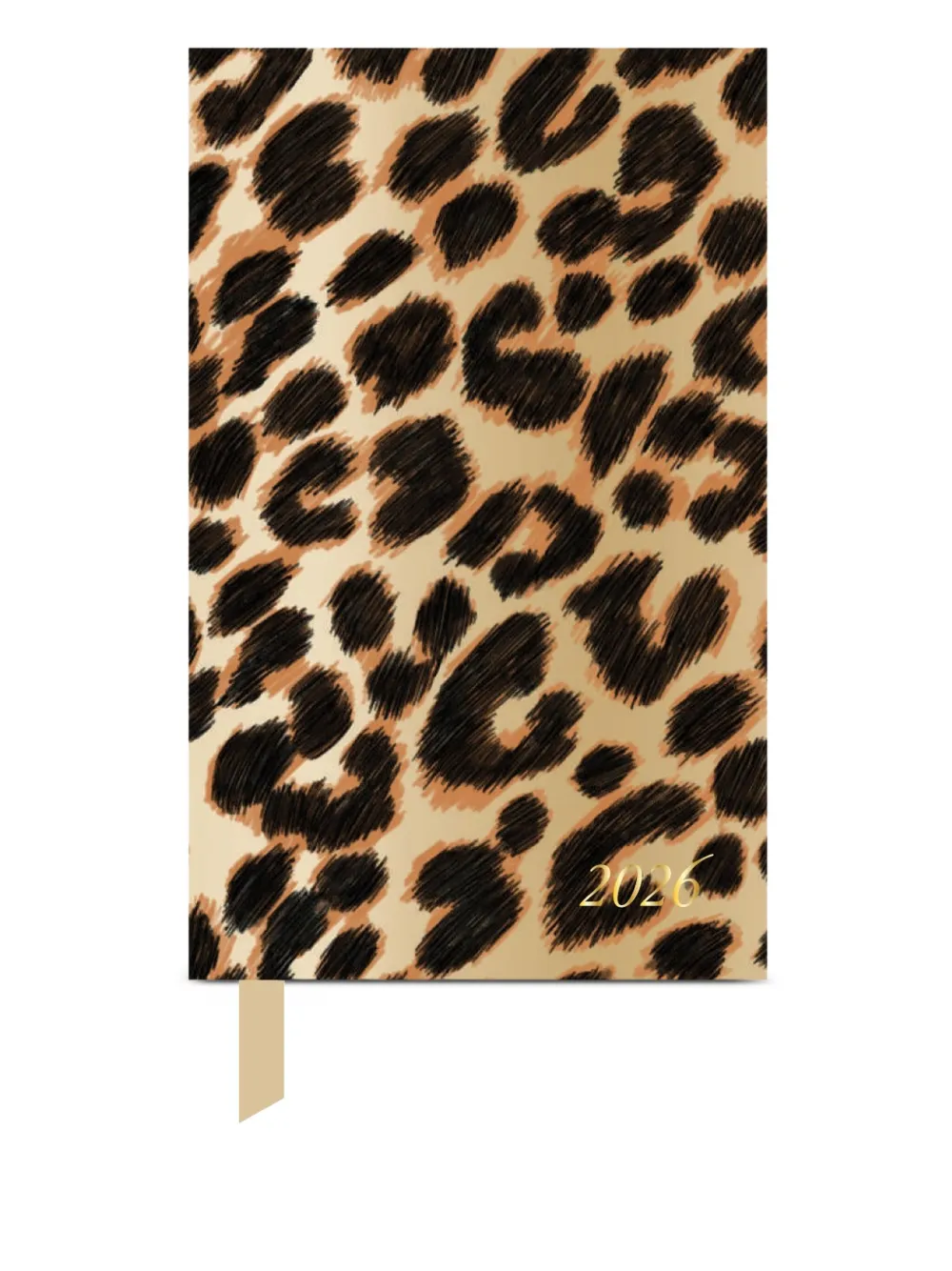 Smythson 2026 Leopard-print Weekly Diary In Neutral