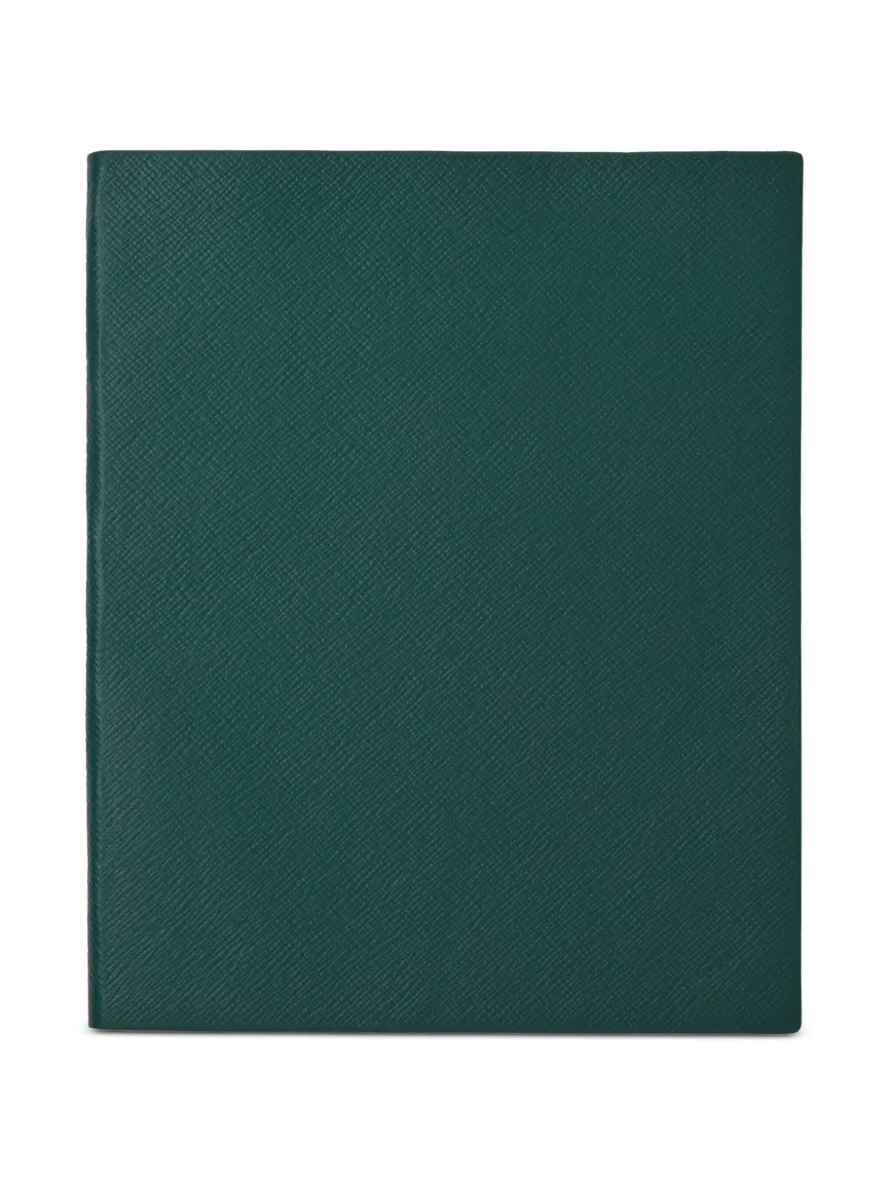 Smythson Portobello Leather Notebook (26cm X 21cm) In Green