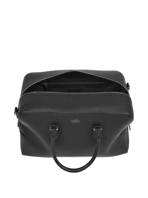 Smythson Leather Travel Bag | Black | FARFETCH