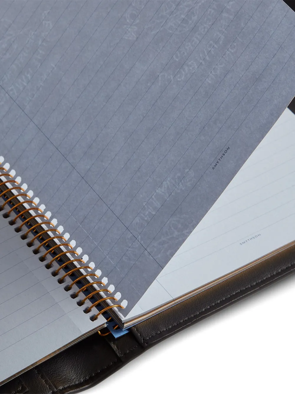 Smythson Envelope-flap Notebook In Blue