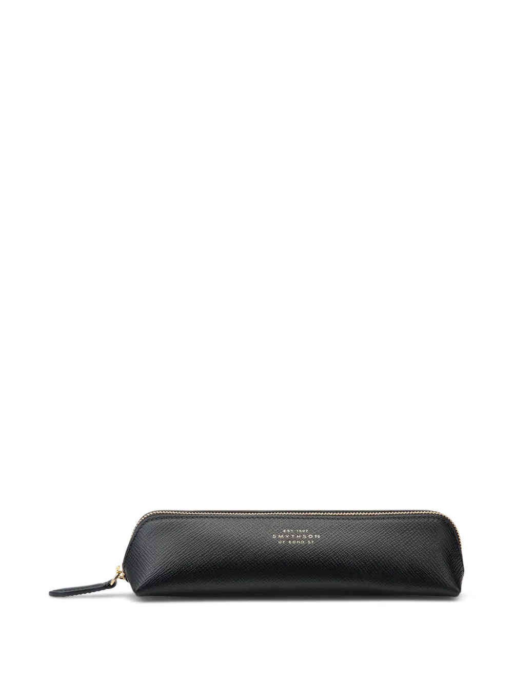 Smythson Leather Pencil Case (5cm X 20.5cm) In Black