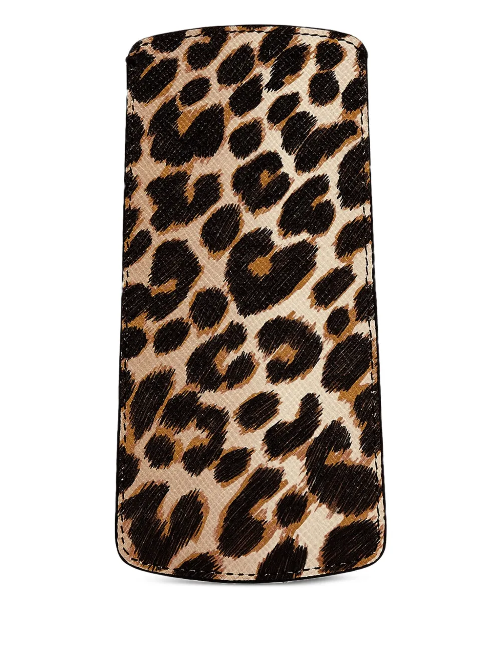Smythson Brillenkoker met luipaardprint - Beige
