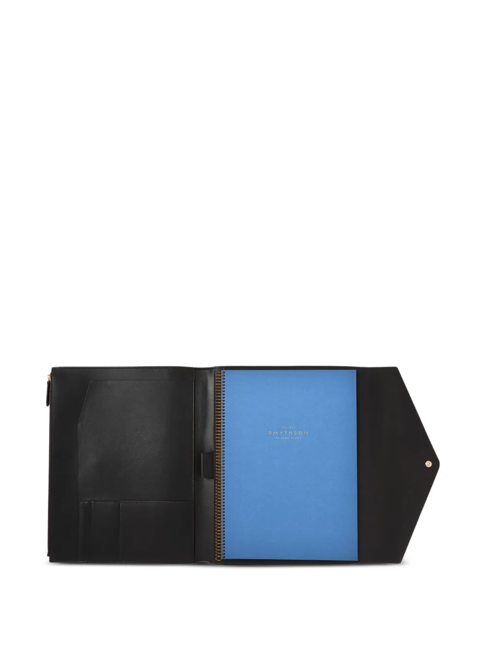 Smythson A4 Envelope Writing Folder (20.5cm X 23cm) In Black