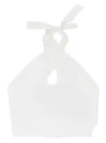 RHUDE cross-tie top - White