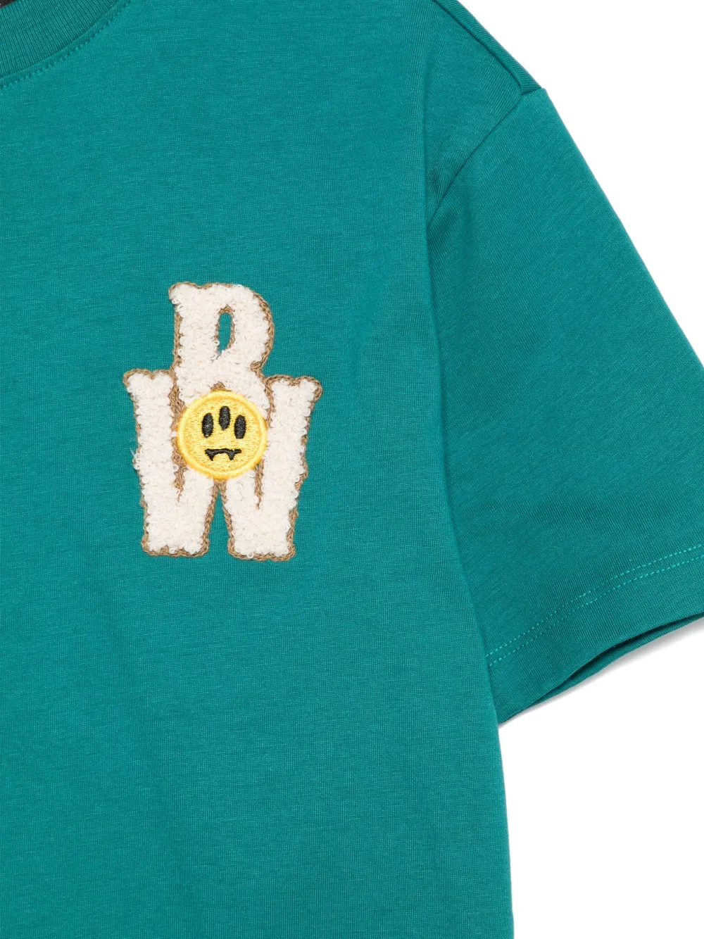 Barrow kids T-shirt met geborduurd logo Groen