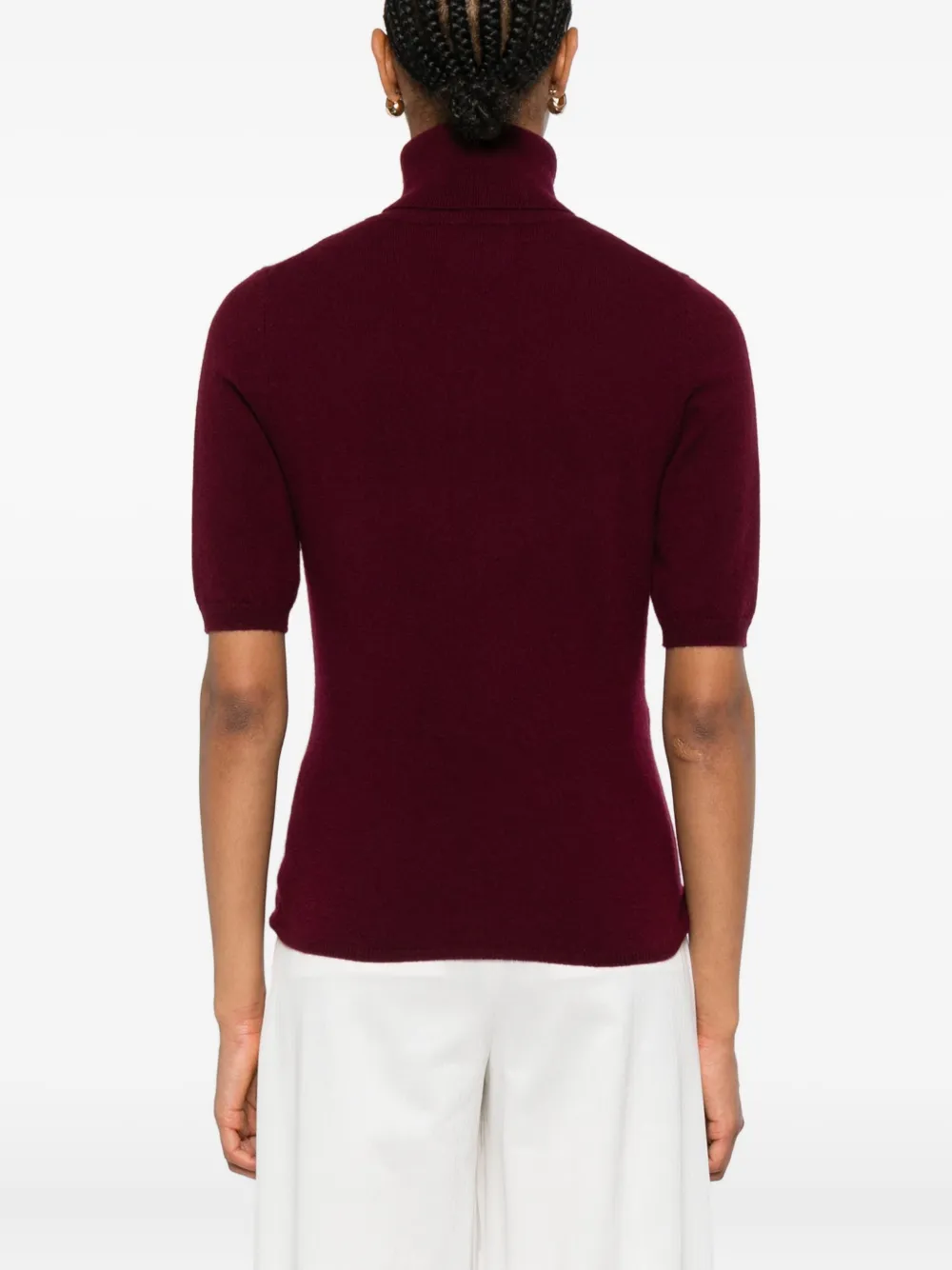 Allude Trui met korte mouwen Rood