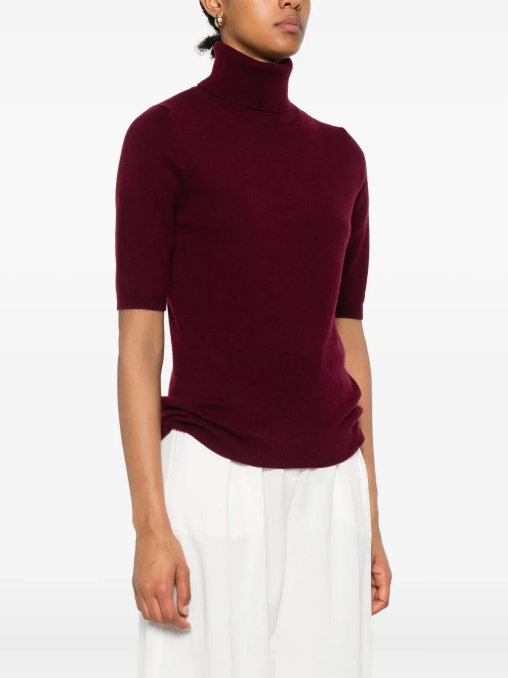 Allude Trui met korte mouwen Rood