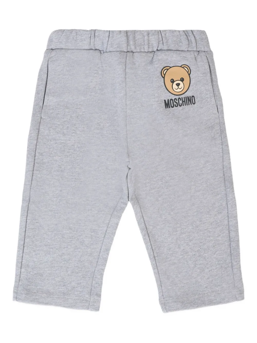 Moschino Kids teddy-print tracksuit bottoms Grijs