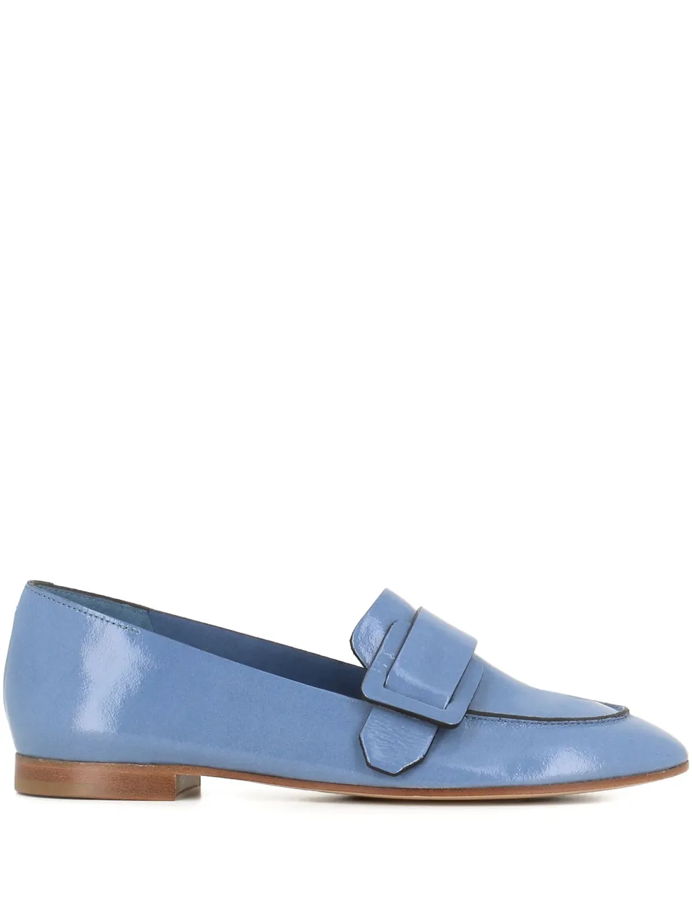 Del Carlo buckle-strap loafers Blue
