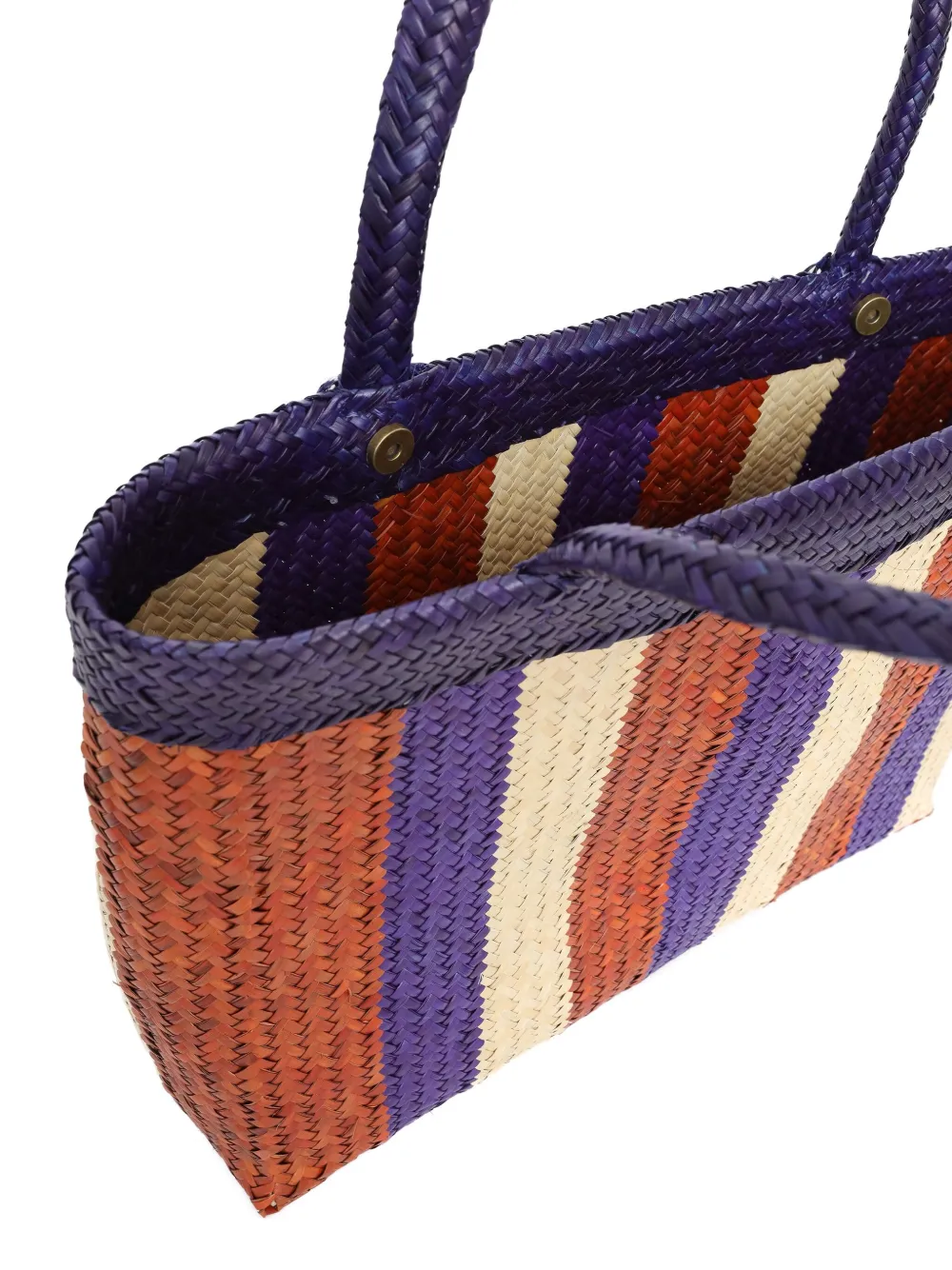 Brigitte Jurema geweven strandtas Blauw