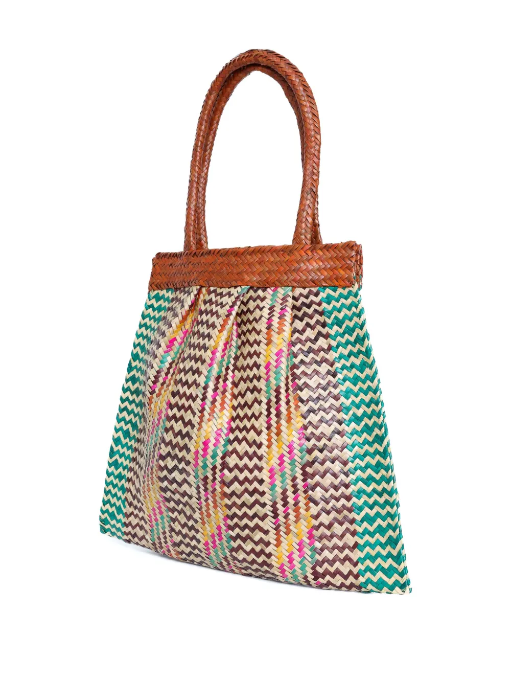 Brigitte Okan woven beach bag - Bruin