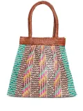 Brigitte Okan woven beach bag - Brown