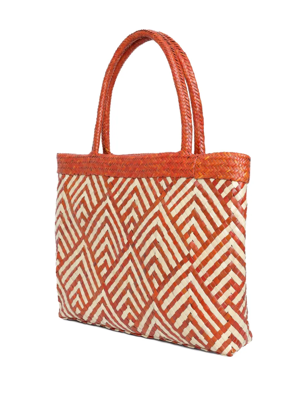 Brigitte Bahia straw beach bag - Oranje