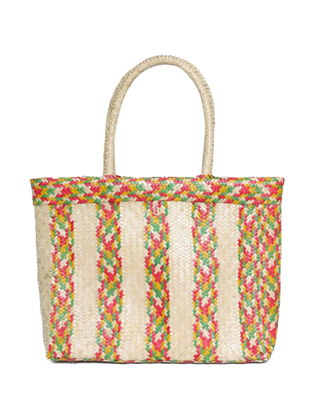 Bahia striped woven beach bag
