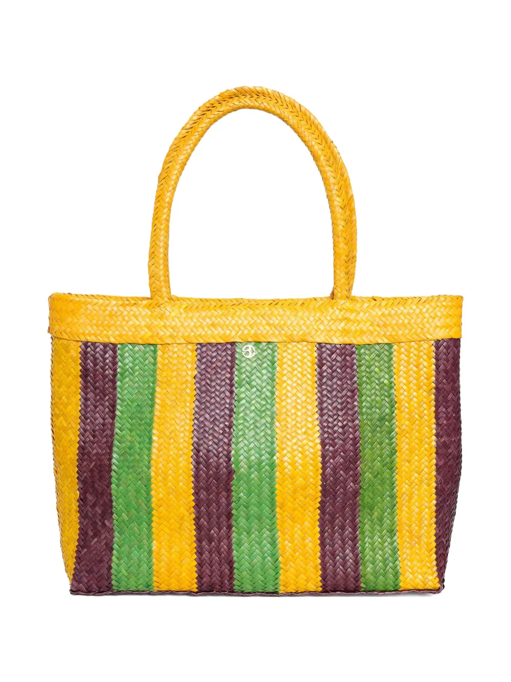 Bahia stripe woven beach bag