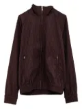 Gimaguas Brian pinstripe zip-up jacket - Brown