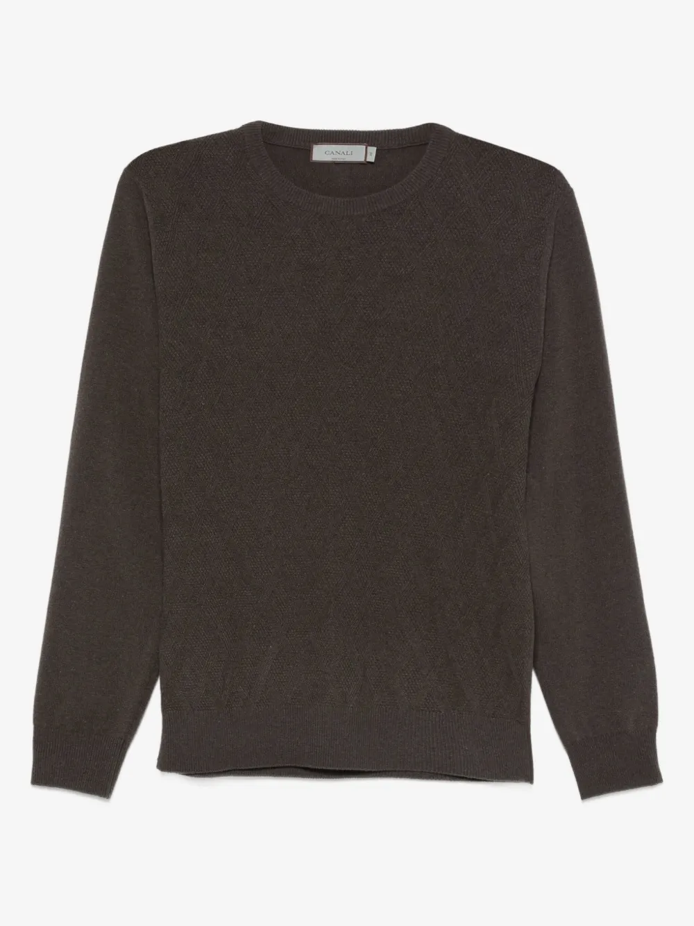 Canali テクスチャード セーター | ブラウン | Image 1