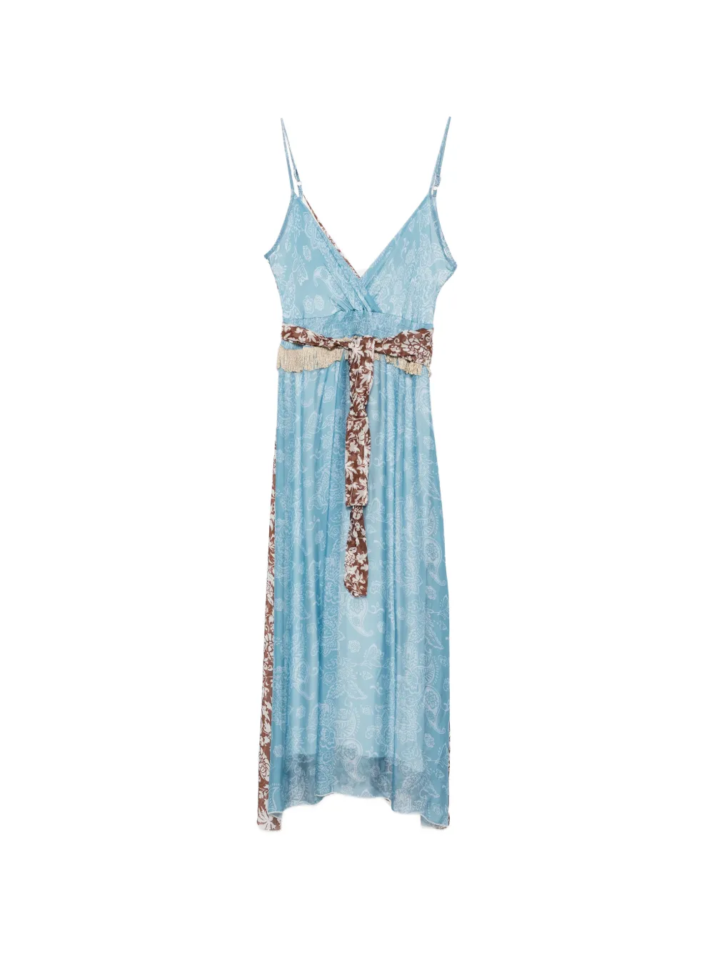 BIKINI MI.MA paisley-print fringed maxi dress