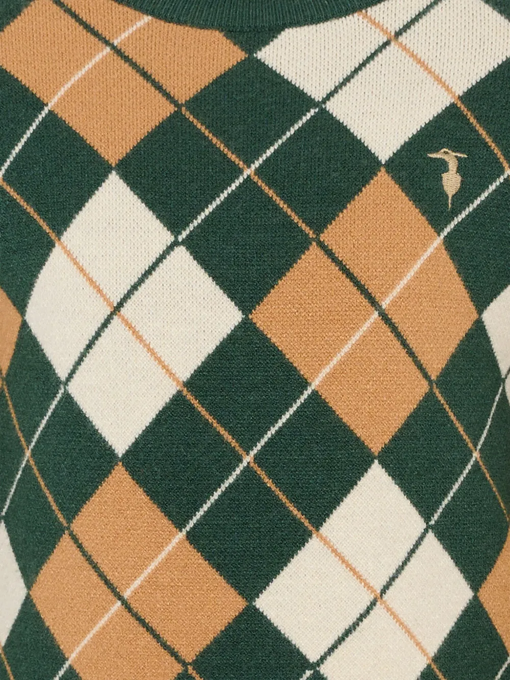 TRUSSARDI JUNIOR diamond-pattern knit Groen
