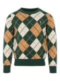 TRUSSARDI JUNIOR diamond-pattern knit - Green
