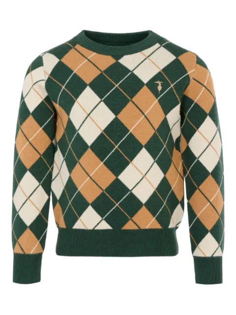 TRUSSARDI JUNIOR diamond-pattern knit