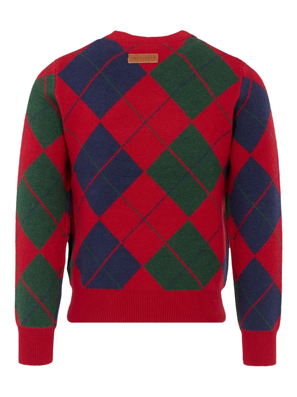 TRUSSARDI JUNIOR diamond-pattern knit Rood