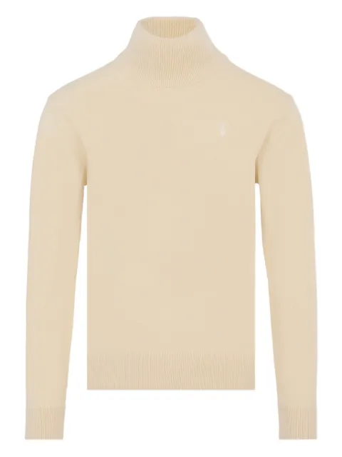 TRUSSARDI JUNIOR Rollkragenpullover mit Stickerei