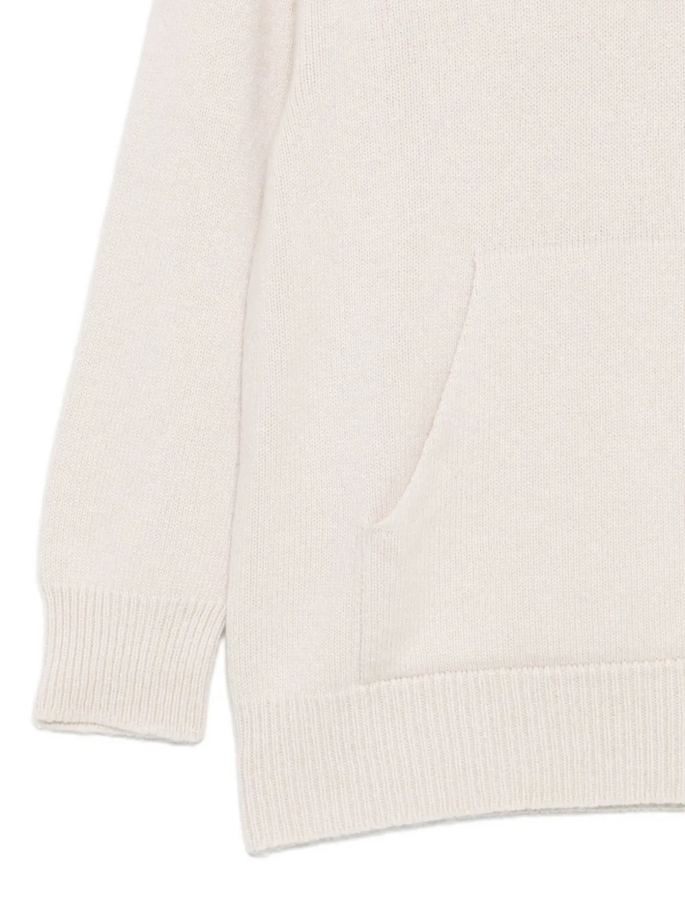 Laneus Trui met capuchon en zak Beige