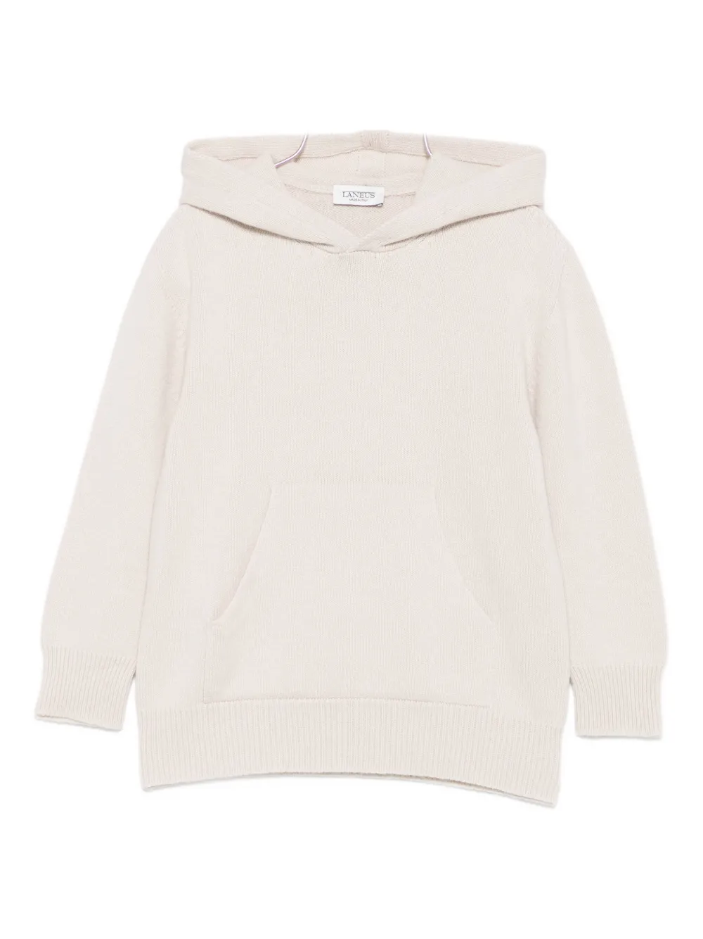 Laneus Hooded Pocket Sweater In White