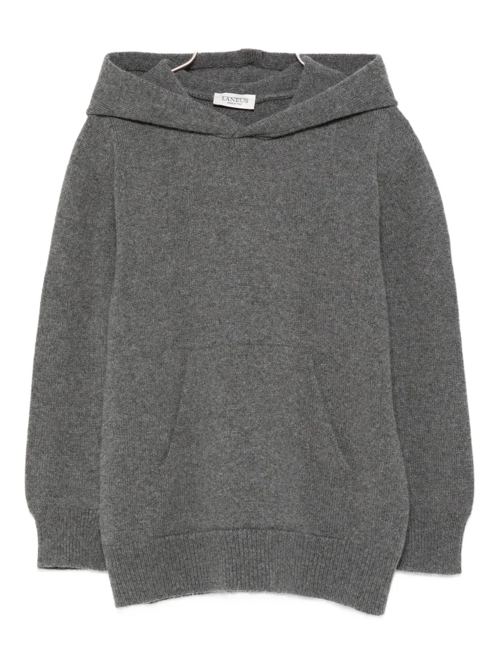 Laneus Hooded Pocket Hoddie In Gray