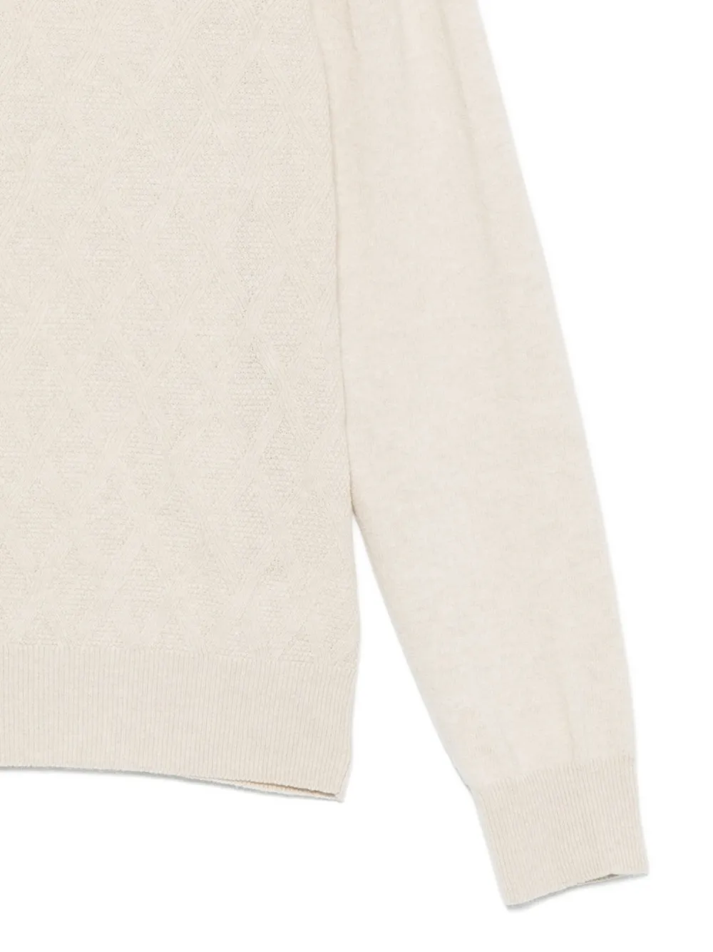 Canali Trui met ronde hals Beige