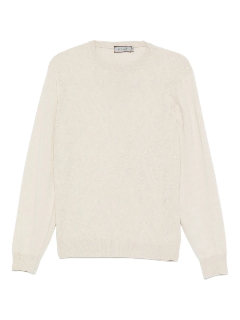 Canali sudadera texturizado con cuello redondo | neutro | Image 1