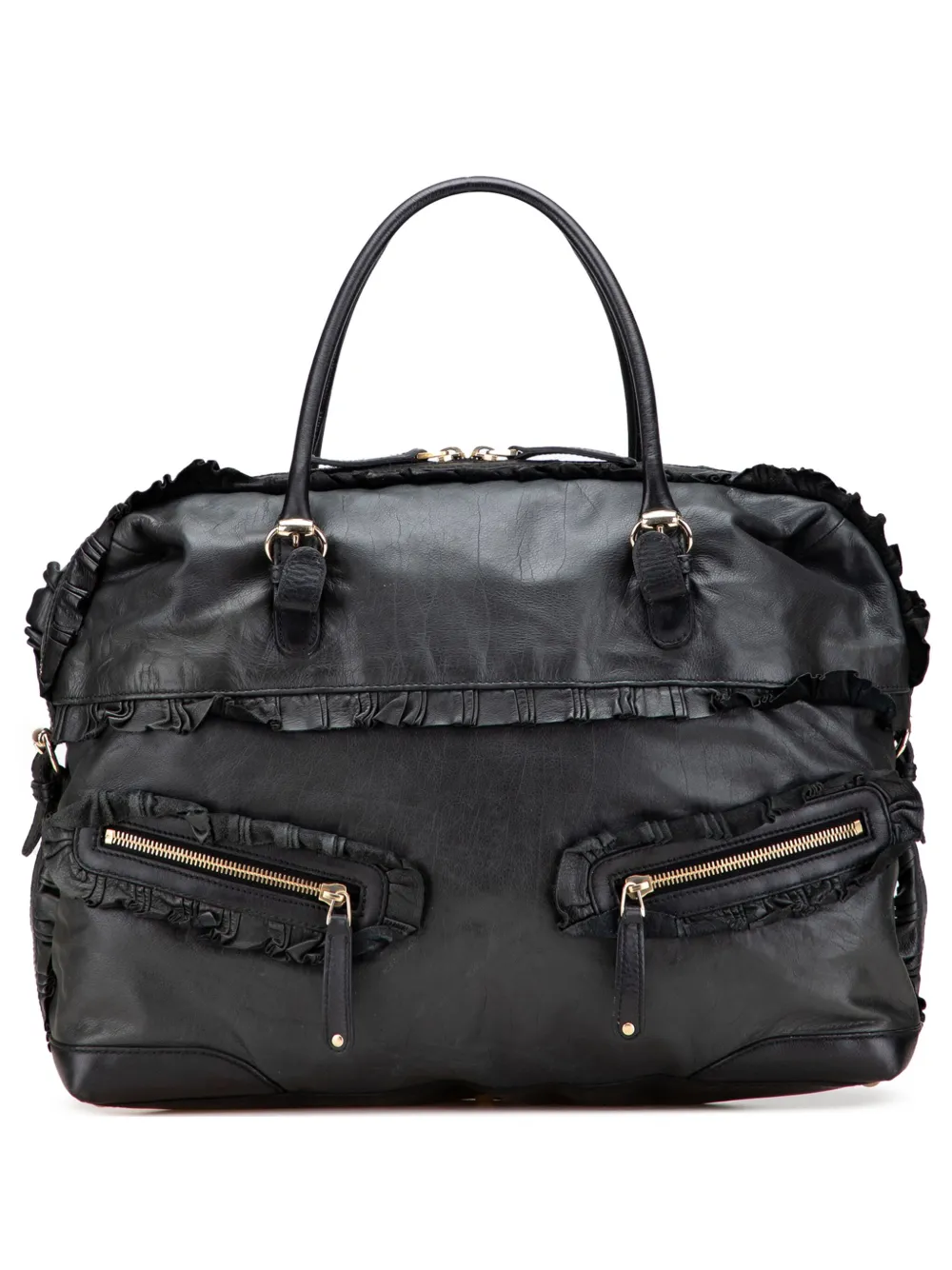 Gucci Pre-Owned 2016-2025 ミディアム レザー サブリナ ハンドバッグ - ブラック Gucci Pre-Owned 2016-2025 ミディアム レザー サブリナ ハンドバッグ - ブラック