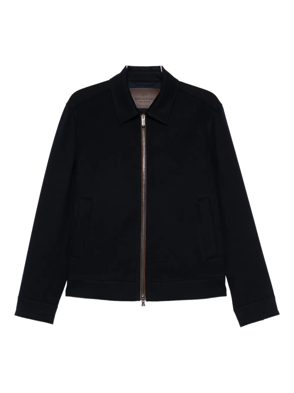 Paul & Shark Zip-fastening Wool Jacket In Black