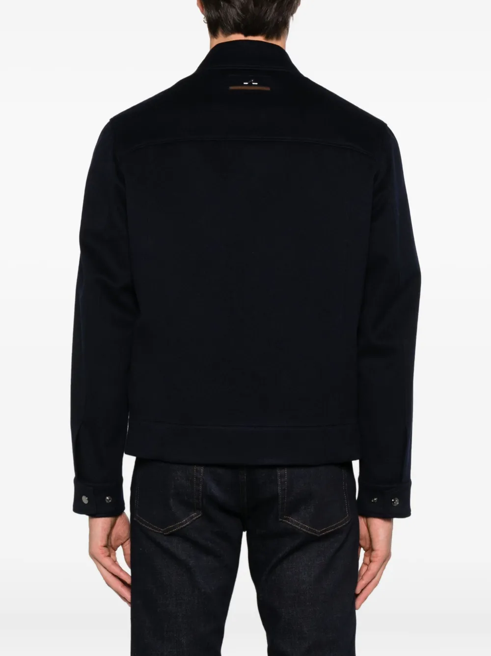 Paul & Shark Zip-fastening Wool Jacket In Black