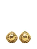 CHANEL Pre-Owned 1970-1980 Gold Plated Clip On Earrings costume earrings