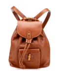 Gucci Pre-Owned 20th Century Leather Bamboo backpack - Brown