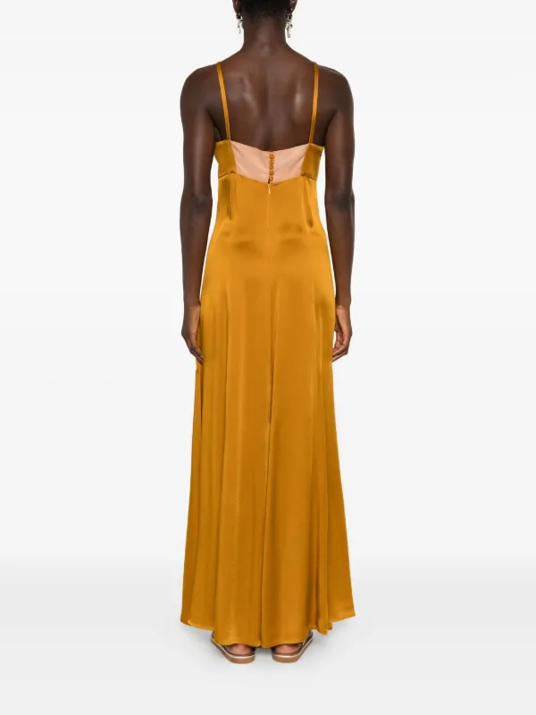 slim fit dress slacks Forte_Forte Long V-Neck Dress main image 1